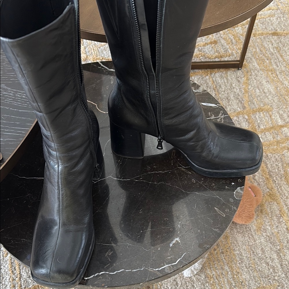 Rag & Bone Black Ankle Booties Sleek Design zipper